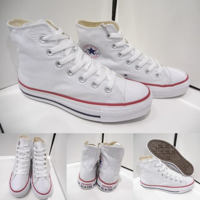 converse all white canvas