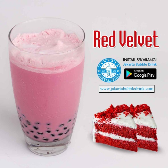 harga Red Velvet Powder - Bubuk Minuman Bubble Drink Cappucino Cincau Tokopedia.com