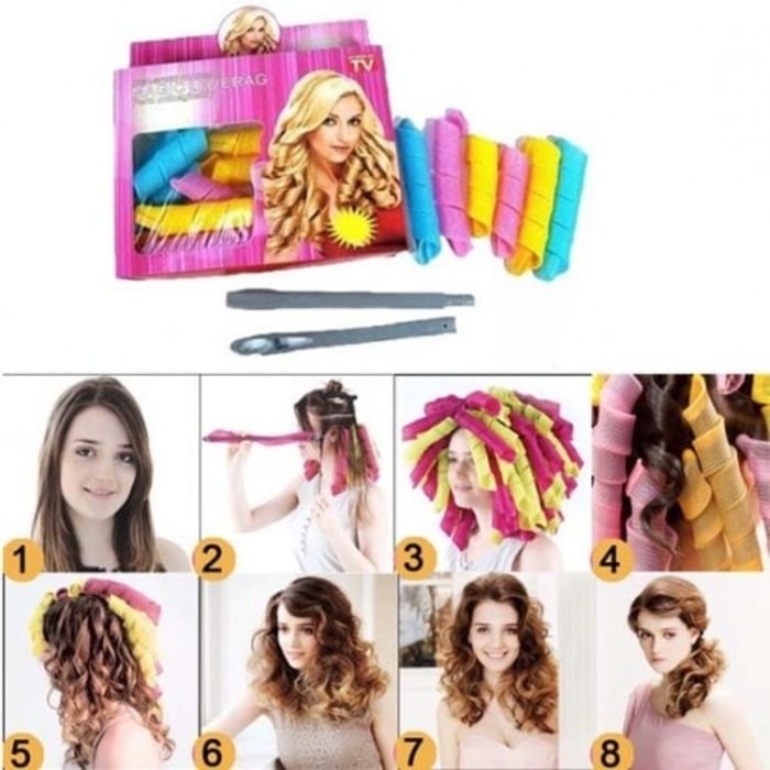 Magic Leverag Instant Curly Pengikal Rambut Keriting Hair Roll Salon