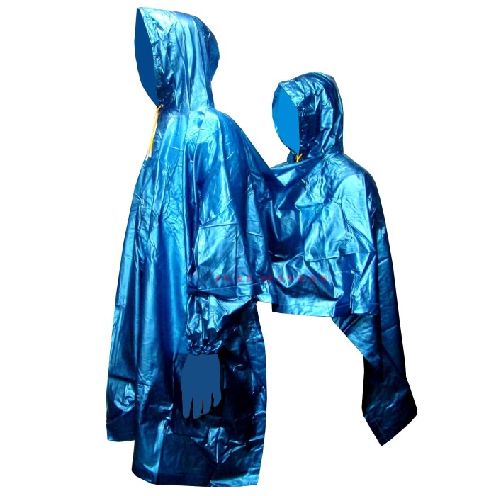 Tiger Head Jas Hujan Poncho 2 in 1 Milenium - Biru