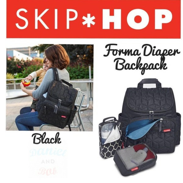 skip hop forma backpack jet black