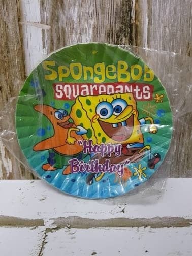 Jual Piring Spongebob Piring Kue Spongebob Piring Cake Isi 10 Pcs