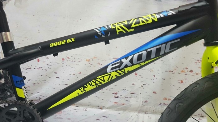 SEPEDA BMX EXOTIC 9982 GX REM TORPEDO 20 INCI FREESTYLE BLACK/YELLOW
