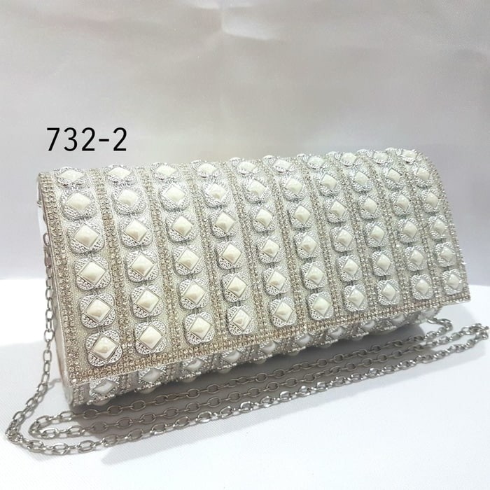 Dompet Pesta Rhinestones Tas Clutch Mewah Cantik Import Farnell