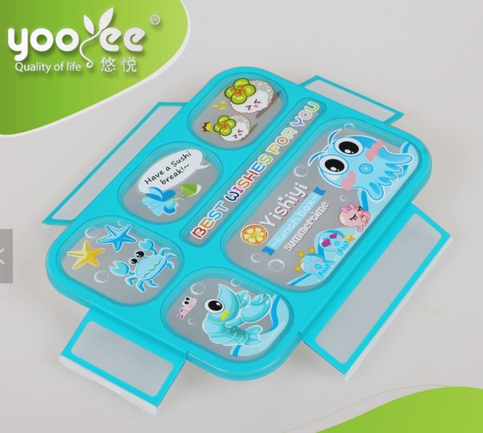 Yooyee Lunch Box 6 Sekat jual yooyee kotak makan grid bento lunch box 6 karakter Yooyee Lunch Box 6 Sekat jual yooyee kotak makan grid bento lunch box 6 karakter