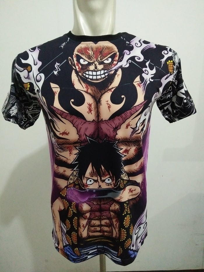Jual KAOS BAJU PRIA LUFFY ONE PIECE ANIME SUPERHERO GYM FITNESS SEPEDA LARI Kab. Bogor MY
