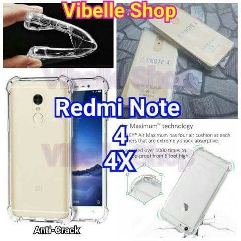 ... Clear Case Tahan Source · Softcase AntiCrack Xiaomi Redmi Note 4 4X Anti Crack Shock Case Note 4 2