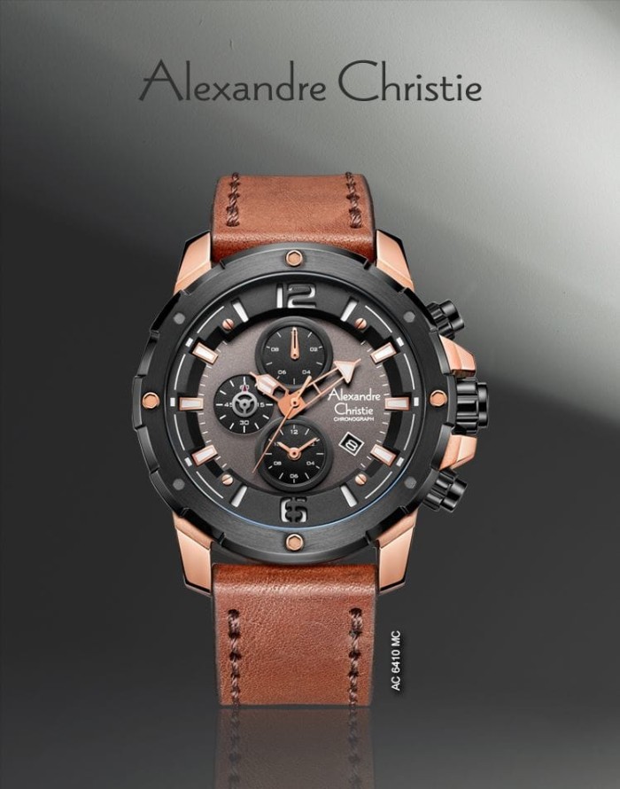 Alexandre Christie 6410 Rose Gold | Jam tangan Pria Alexandre Christie