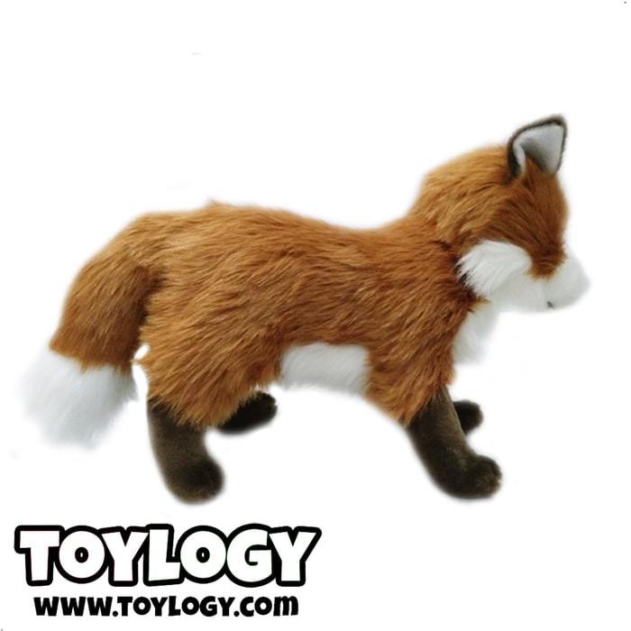 Jual Boneka Hewan Rubah Merah Standing Red Fox Stuffed Plush