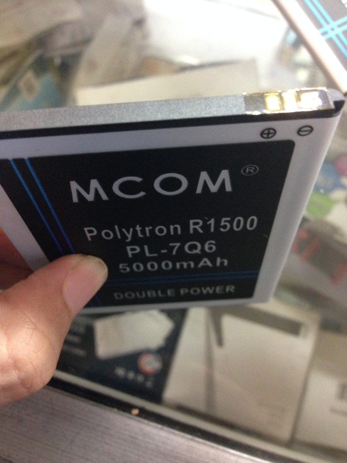 Baterai Mcom Double Power Polytron R1500 Rocket Q-Five Type PL-7Q6 500