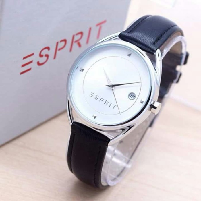 JAM TANGAN WANITA ESPRIT KULIT CASE SILVER