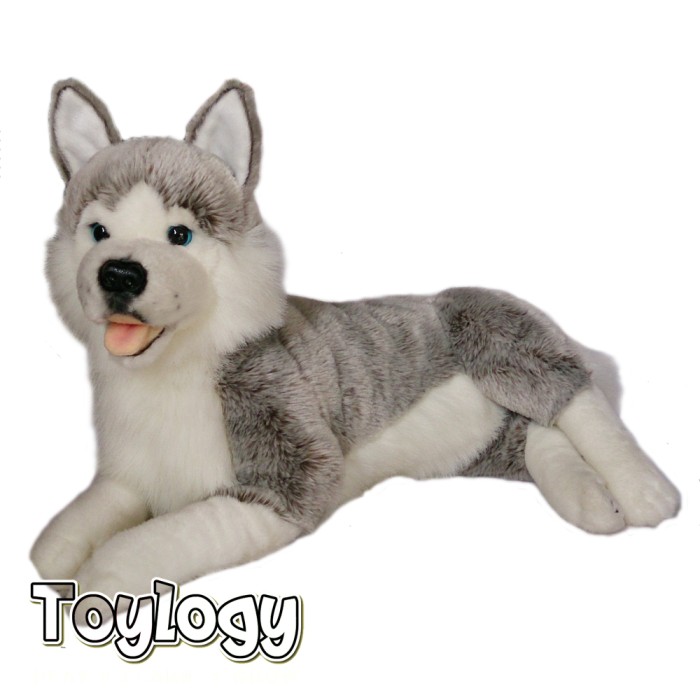 Jual Boneka Hewan Anjing Husky Siberian Husky Dog Doll 21 Inch