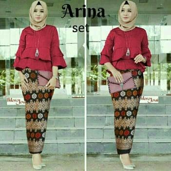 Jual Paling Laris Baju Kebaya Batik Muslim Wanita Model Terbaru Kota Surabaya Toko Mareta Tokopedia