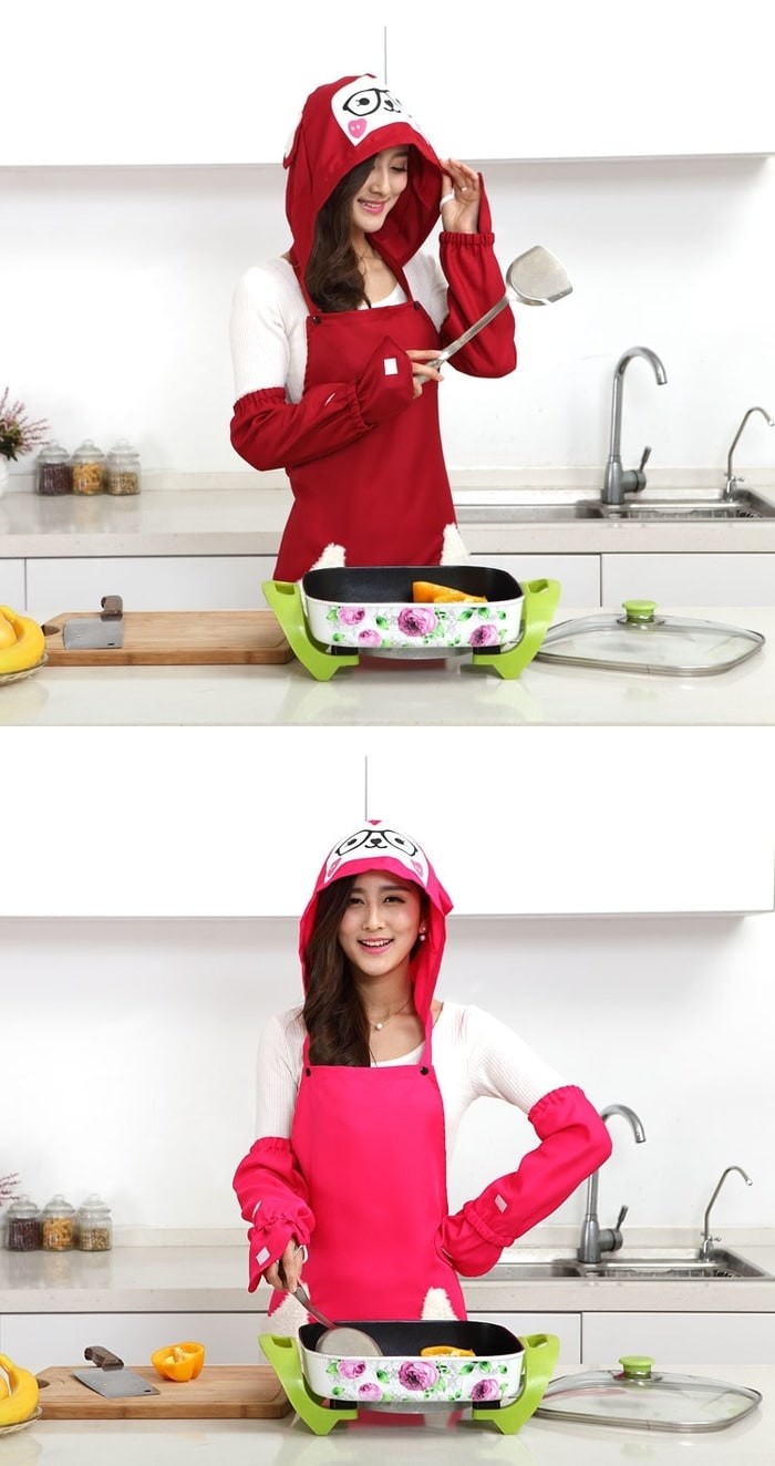 Jual Celemek Topi Penutup Kepala A Baju Dapur Karakter Boneka Celemek Topi Penutup Kepala A Baju Dapur Karakter Boneka Panda