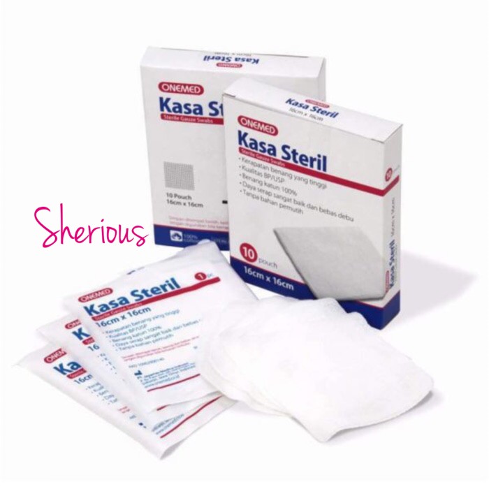 Jual Kasa Steril 16cmx16cm Onemed - Kassa Steril isi 10pcs - Jakarta