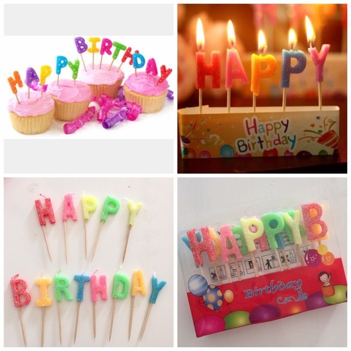 LILIN SET HAPPY BIRTHDAY /LILIN ULANG TAHUN / BIRTHDAY CANDLE