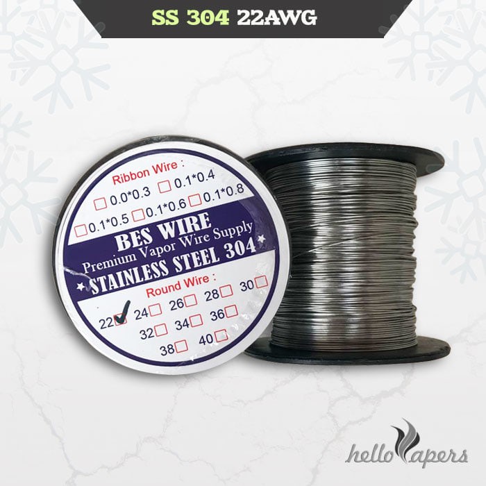 Kawat Vape SS 304 22 AWG per METER - Stainless Steel SS 22 Vapor Wire
