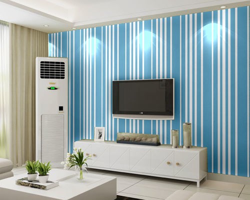 S26 Wallpaper Sticker Motif Stripe - Wallpaper Dinding Garis-garis
