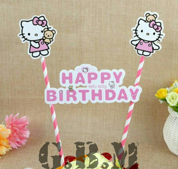 jual topper cake hbd hello cake topper hello jual topper cake hbd hello cake topper hello
