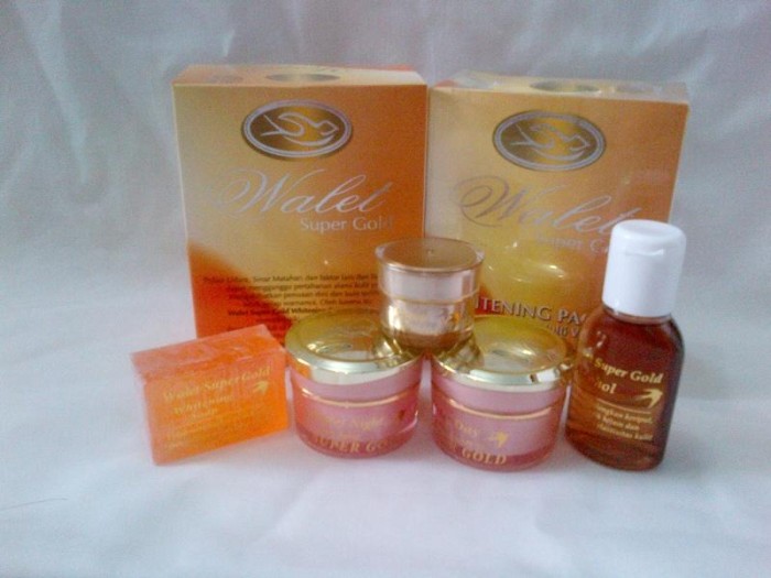 Paket Cream Wajah Walet Super Gold 24k spf 30 Original
