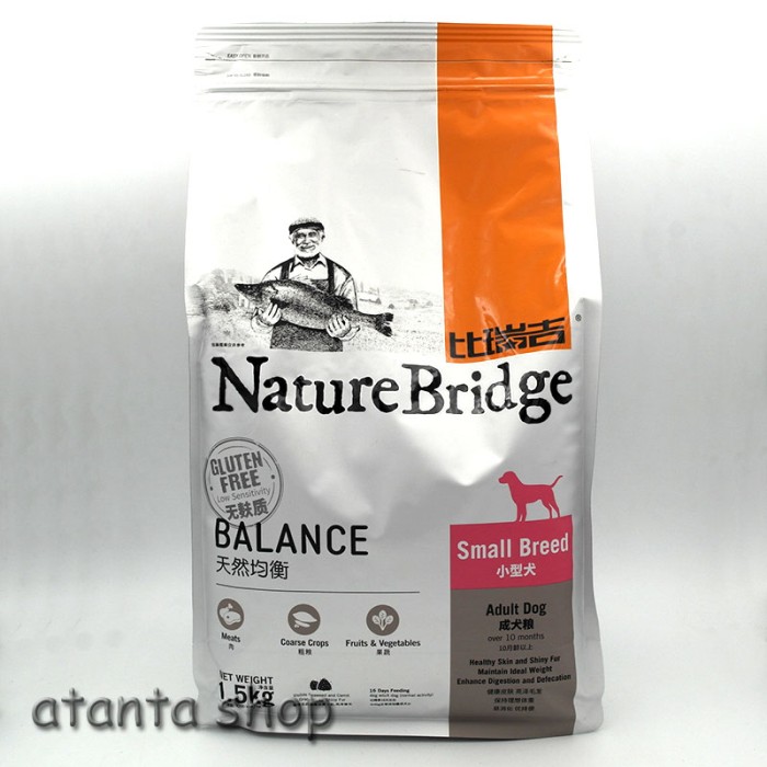 Jual Nature Bridge Adult Dog Small Breed 1.5kg super premium++ Dog Food