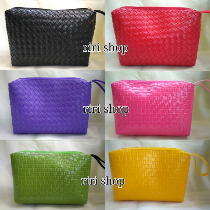 Pouch Anyam Clutch Pouch Kosmetik Souvenir Pernikahan Pouch Anyam Clutch Pouch Kosmetik Souvenir Pernikahan