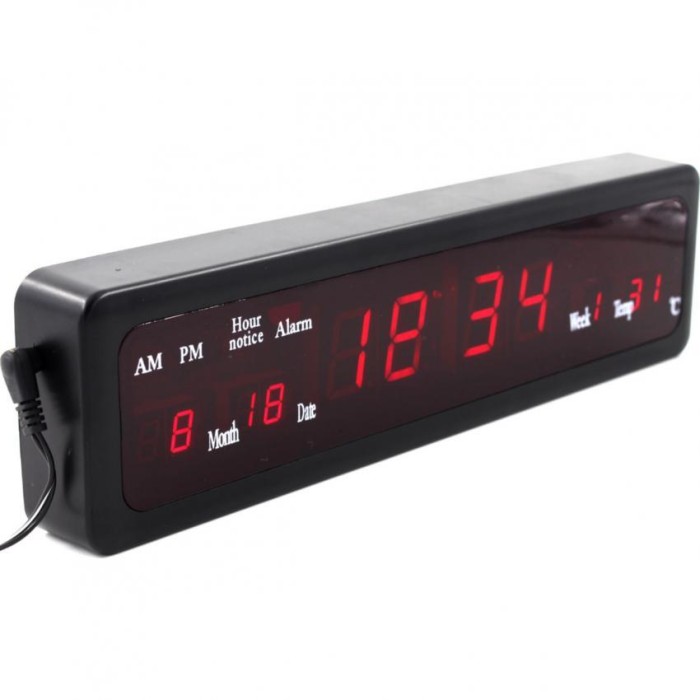 jual jam digital led clock 32cm x 8 5cm xianyun xy 808 jual jam digital led clock 32cm x 8 5cm xianyun xy 808