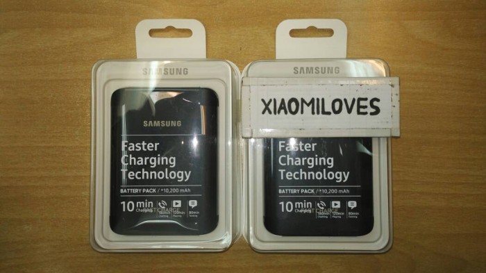 Original Samsung Powerbank / Power Bank 10200mAh 10200 mAh Black Hitam - Hitam