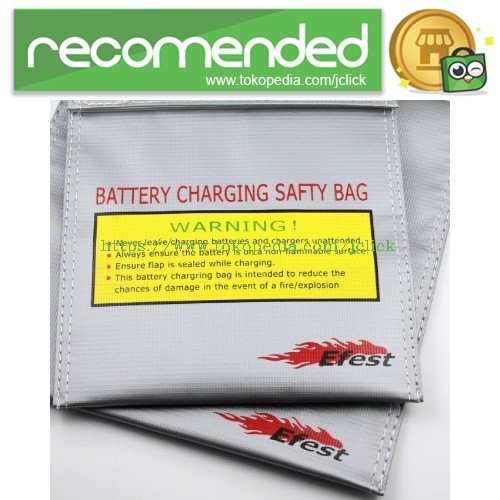 Efest LiPo Safety Charging Bag - Small Size - Silver