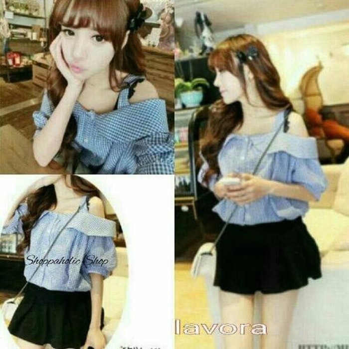 Shoppaholic Shop Blouse Sabrina Jhavora Blue