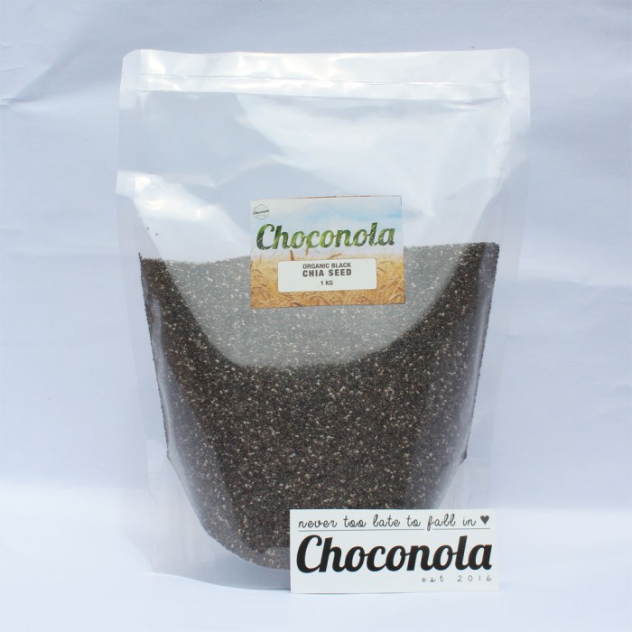 jual choconola organic black chia seed 1kg chiaseed 1 kg jual choconola organic black chia seed 1kg chiaseed 1 kg
