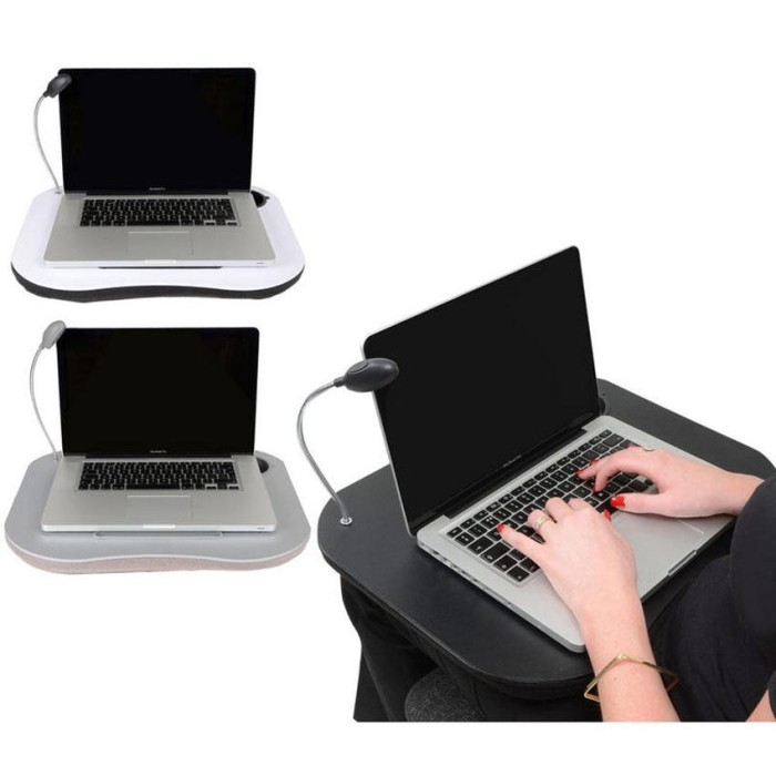Jual The Lap Desk Tray W Led Meja Tatakan Laptop Notebook Portable Lampu Dki Jakarta Jacky Tokopedia
