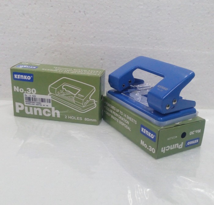 Jual PEMBOLONG KERTAS PERFORATOR PUNCH No.30 JOYKO 2 HOLE MURAH - Kab