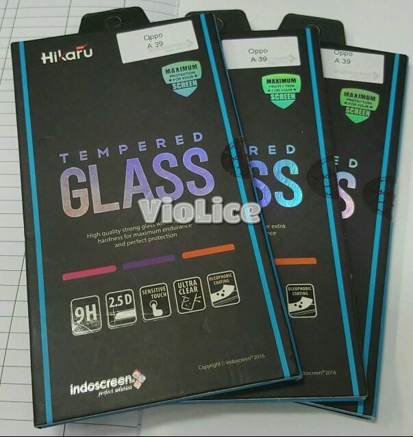Oppo A39 Hikaru Tempered Glass Anti Gores Kaca Indoscreen .