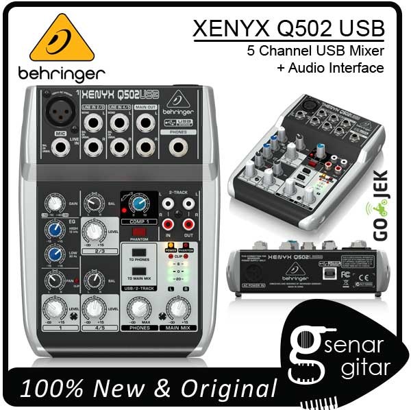 Behringer Xenyx Q502 USB - 5 Channel USB Mixer Q502USB