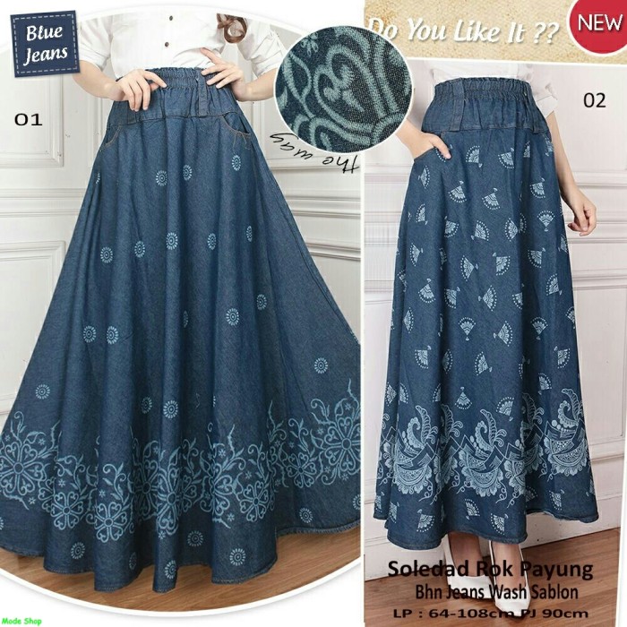 168 Collection Rok Maxi Cathrine Batik Long Skirt Coklat . Source · Soledad rok payung/
