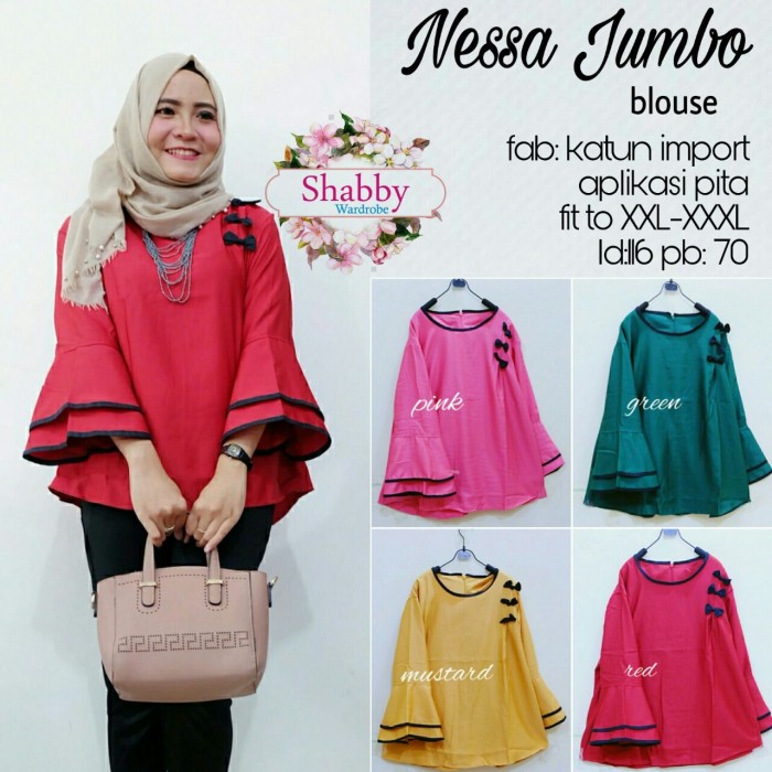jual atasan wanita blouse muslim jumbo blouse asika batik jual atasan wanita blouse muslim jumbo blouse asika batik