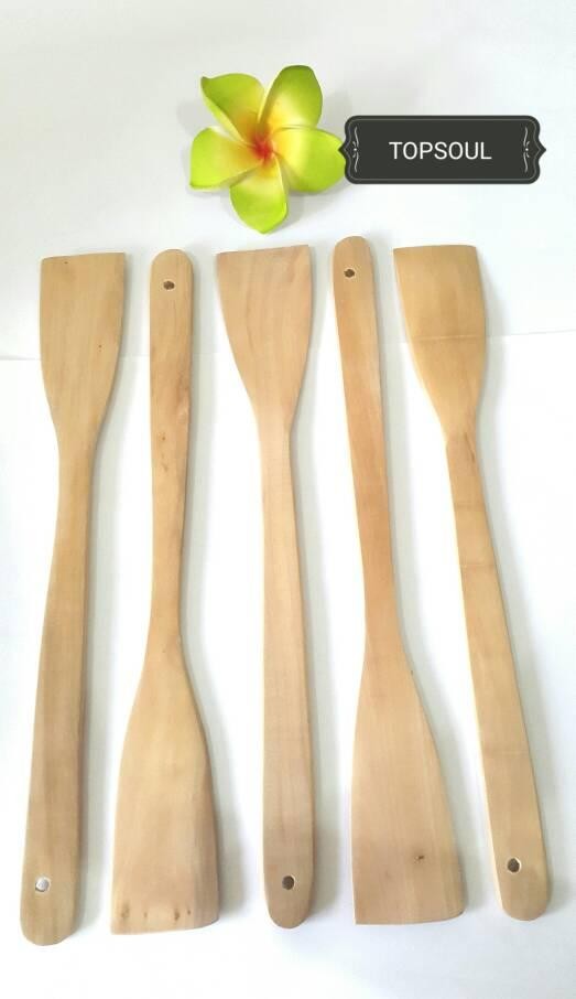 Sodet Segi / Spatula / Sendok / Sutil / Centong / Pengaduk Kayu Mahoni