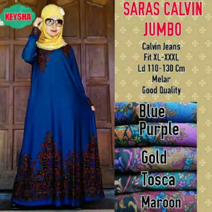 Gamis Dress Calvin Syari jual saras calvin jumbo gamis abaya baju muslim syari Gamis Dress Calvin Syari jual saras calvin jumbo gamis abaya baju muslim syari