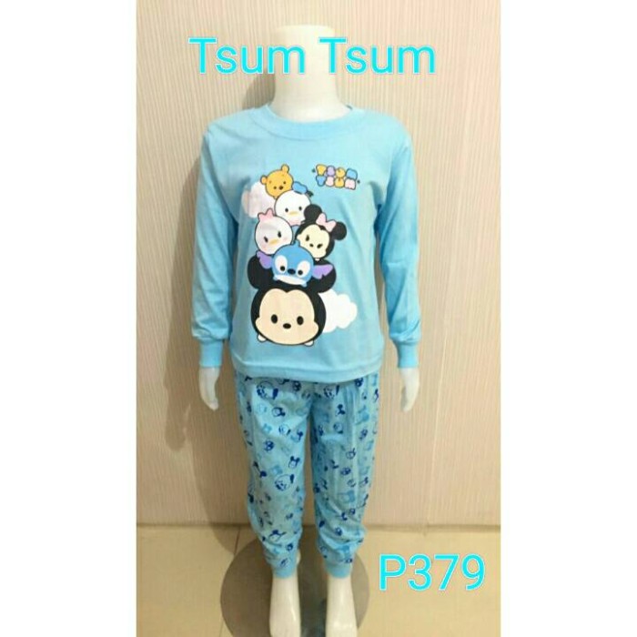 jual setelan baju tidur anak perempuan tsum tsum p379 kiddozcocoshop jual setelan baju tidur anak perempuan tsum tsum p379 kiddozcocoshop