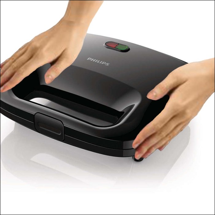 PHILIPS SANDWICH MAKER HD2393 / PEMANGANG ROTI HD 2393 WARNA PUTIH