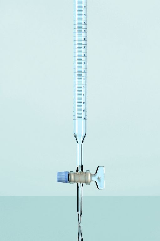 Jual Buret Clear 100 ml Glass Stopcock Class B DURAN / Buret 100 ml