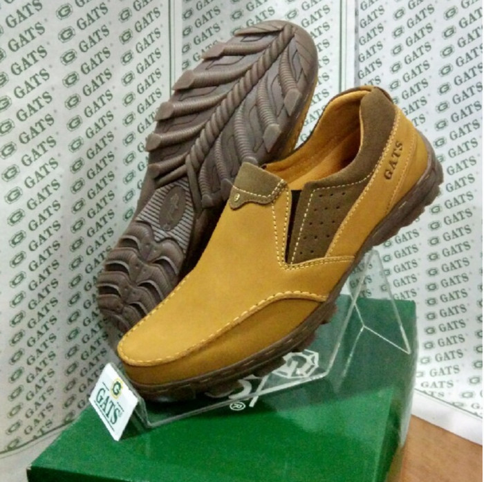 Jual Sepatu  Gats  Original Casual  Pria  Slip Kulit Asli 