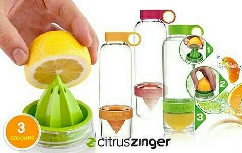 Citrus Zinger Water Bottle Twist Infused/ Botol Minum BPA Free .