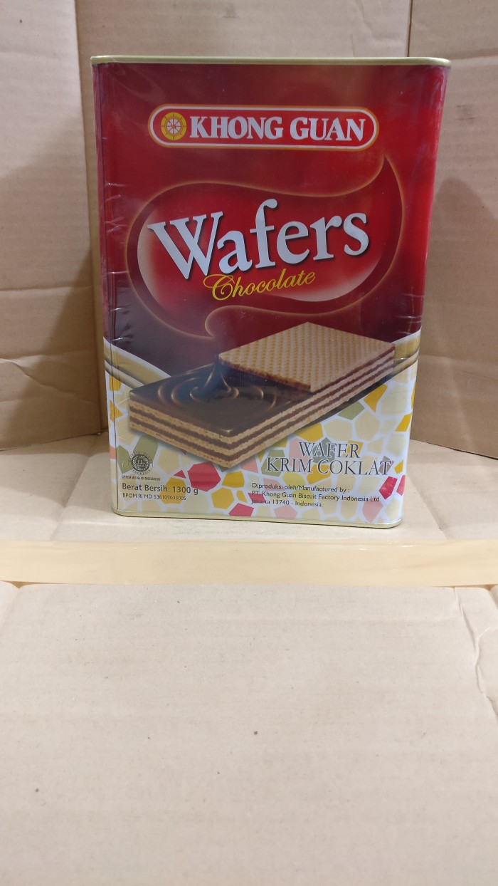 Jual Khongguan Wafer Chocolate 1300gram Toko Kue Dwi Tokopedia Khongguan Wafer Chocolate 1300gram