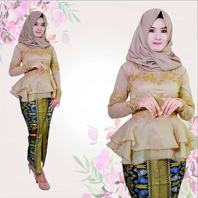 jual set kebaya peplum brokat modern muslim baju pesta jual set kebaya peplum brokat modern muslim baju pesta