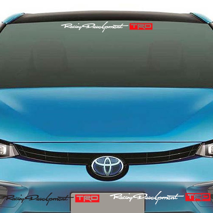 Stiker Kaca Mobil TRD Racing Development Cutting Sticker Satuan