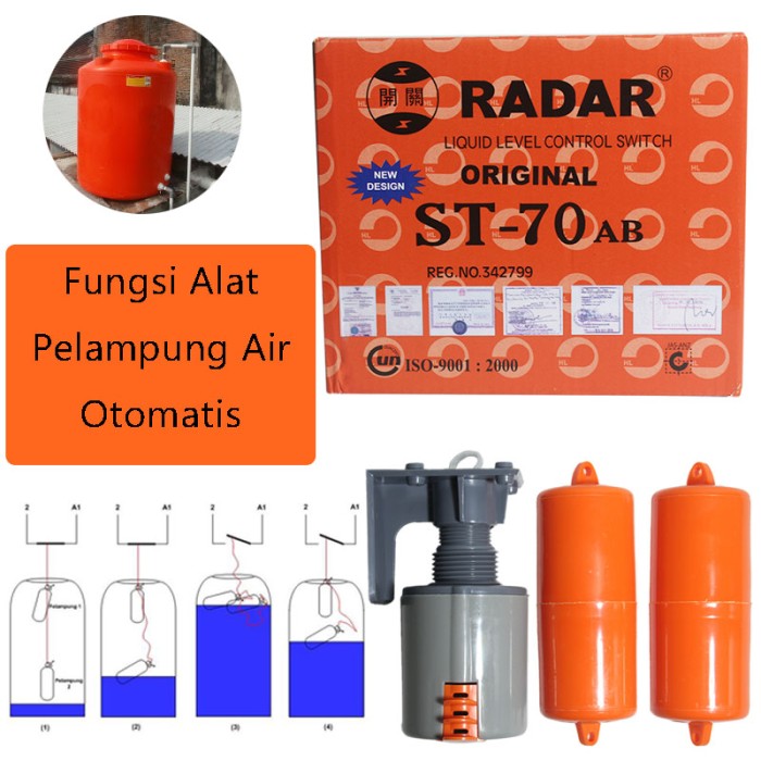 EELIC PER-ST70 Pelampung Radar Otomatis Untuk Tandon Air