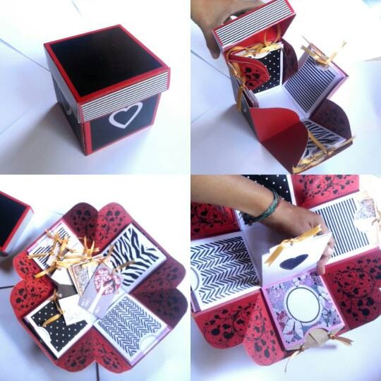 Jual Kotak Kado Unik Craft Box Pop Up Card Kartu Ucapan