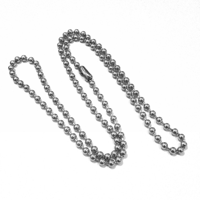 jual kalung rantai titanium biji lada 4 5 mm jogja jual kalung rantai titanium biji lada 4 5 mm jogja